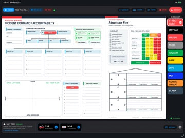 IDLH Tactical Worksheet unit accountability screen